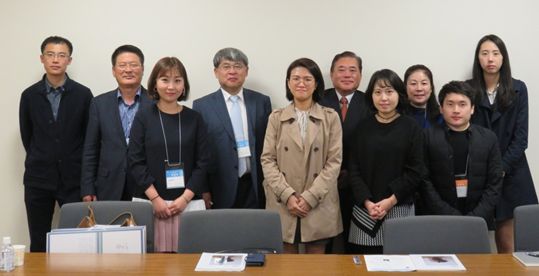 A group photo taken after the meeting